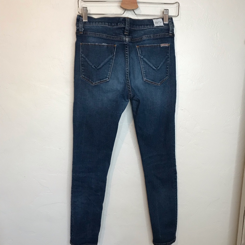 Hudson Jeans Women's Skinny Dark Blue Denim Jeans - Picture 3 of 14
